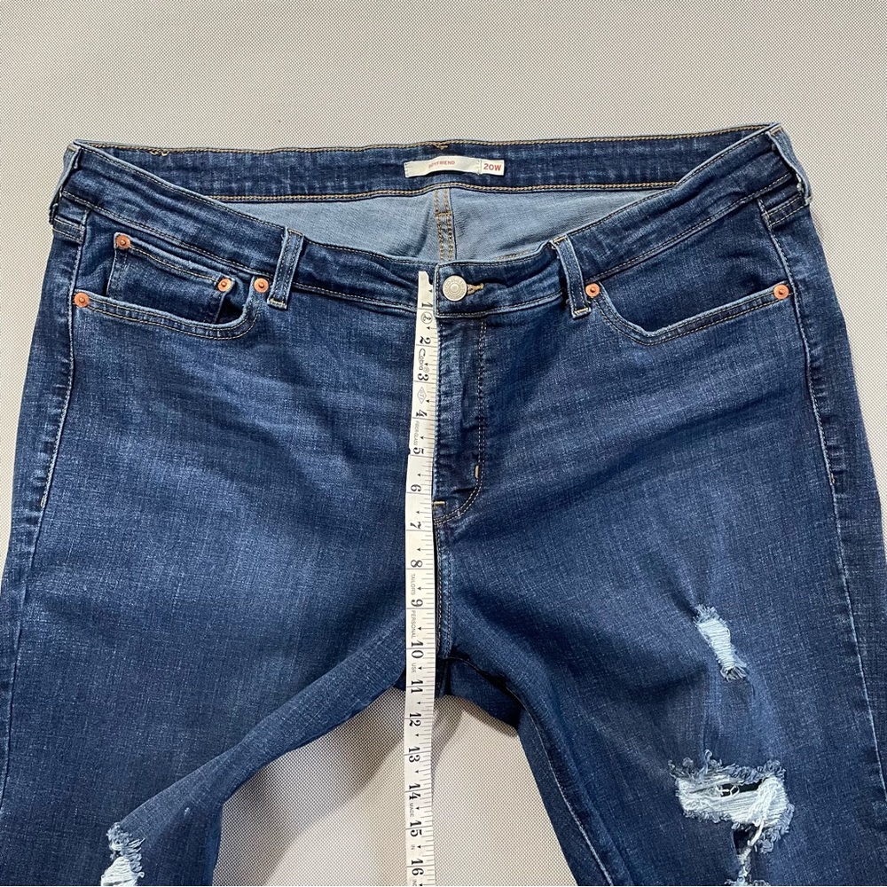 Levi’s Boyfriend Jeans Distressed Women’s Size 20W - Picture 5 of 7